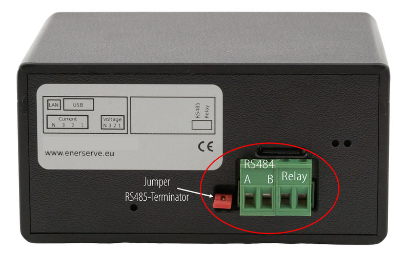 RS485 connector for Modbus RTU